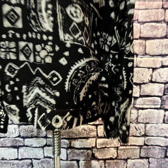 Chico's Design Brown & Cream Jacket Size Small - Picture 7 of 9